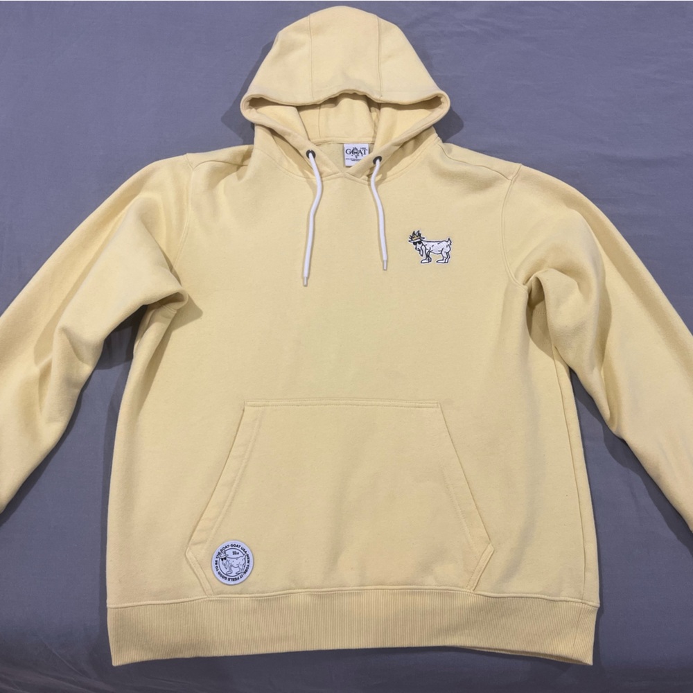 Cozy Yellow Hoodie with Embroidered Design